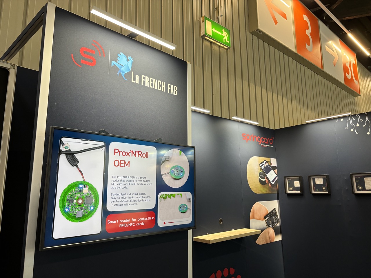 Zone de présentation des produits SpringCard