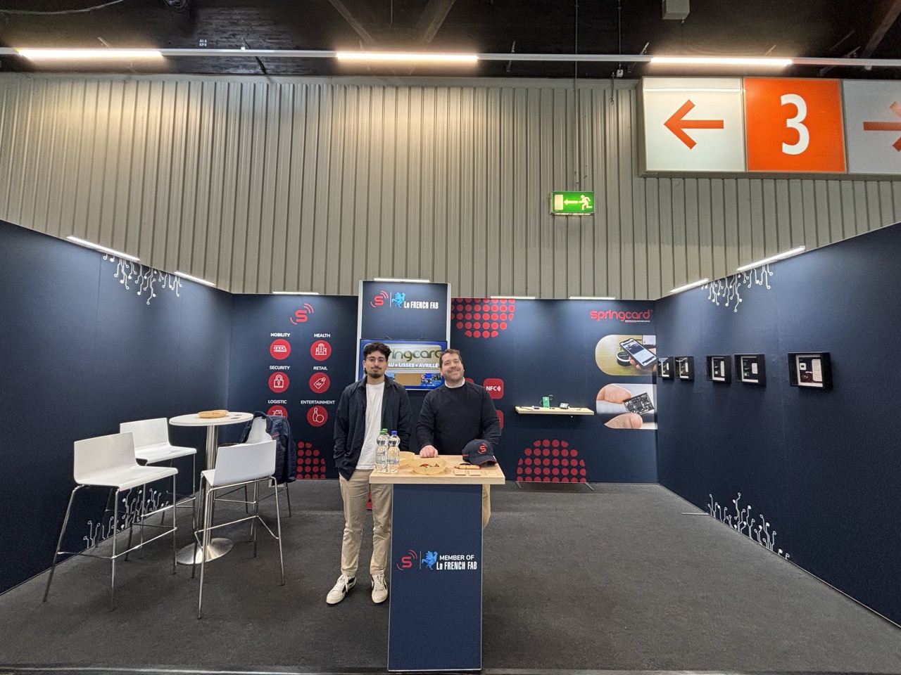 Plan et dimensions du stand SpringCard